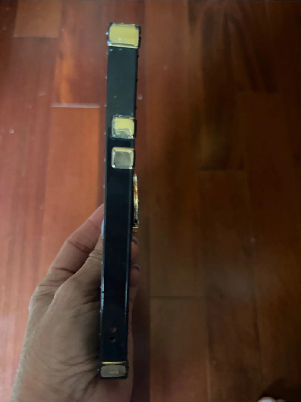 Good Luck Black & Gold iPhone 11 Phone Case with Ring Holder